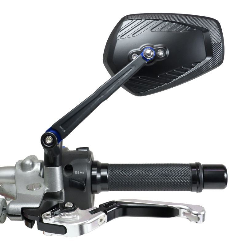 Rétroviseur moto Chaft Dash bleu/noir – La paire – Homologué – Réf. IN1177
