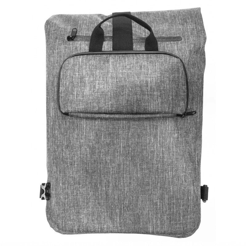 HAPO-G 14L graue Fahrradtasche/Rucksack für hinten, 30x40x12 cm 
