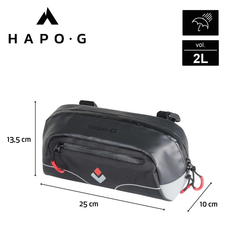 Sacoche guidon vélo HAPO G 11202173 2L réfléchissante