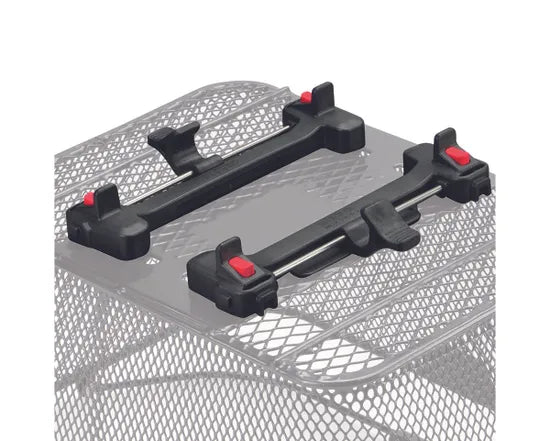 Cesta trasera para bicicleta KorbKlip 2 City 2, negra, para portaequipajes